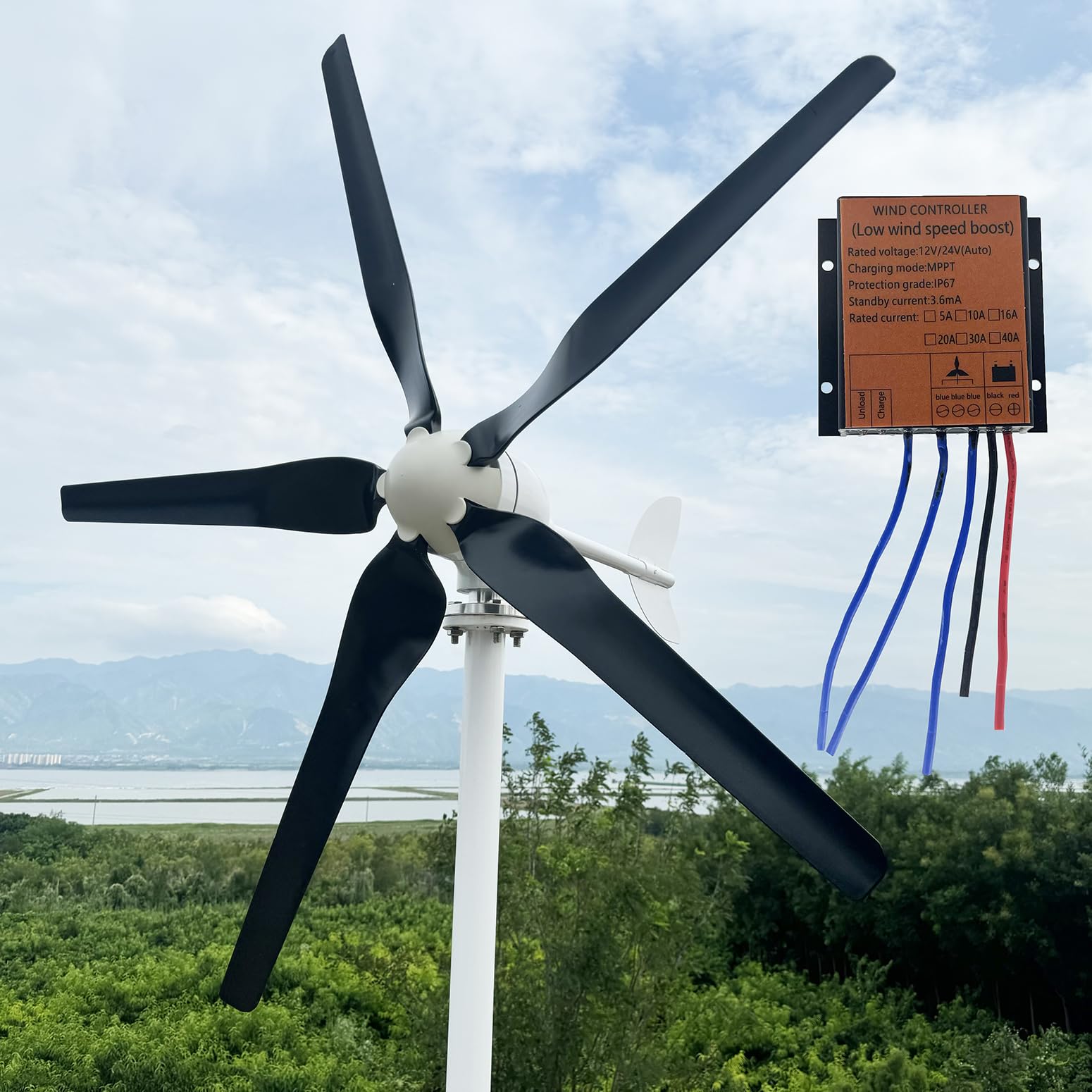 Amazon.com: ZHOZHUT 12V 24V 48V Wind Turbine Kit 800W-1200W Wind